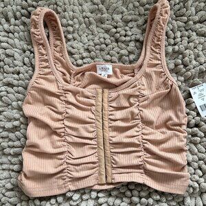 Lelis Collections Tan Tank Top Corset Size Medium BRAND NEW